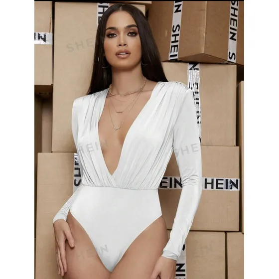 Body De Dama Escote En V
