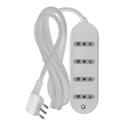 Alargue 4 Tomas 3 En Linea - Cable 2.5 Metros