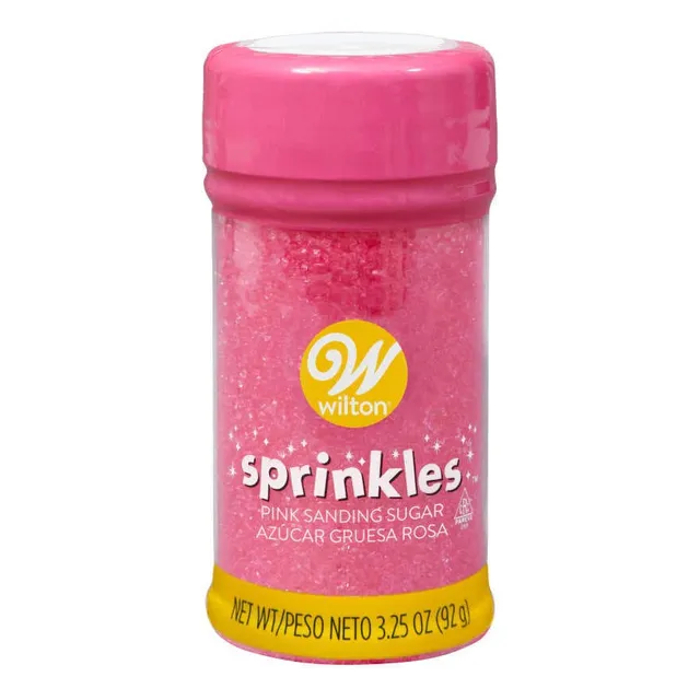 Sprinkles Azucar Gruesa Color Rosado Wilton