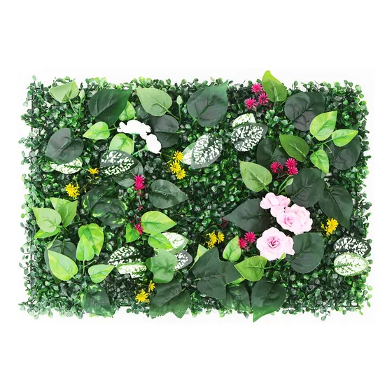 Panel Cesped Pasto Artificial Pared Jardin 60 X 40 Cm - Qr!