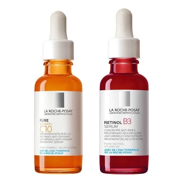 Duo Pack Antienvejecimiento Vict C10 + Retinol B3 La Roche-p