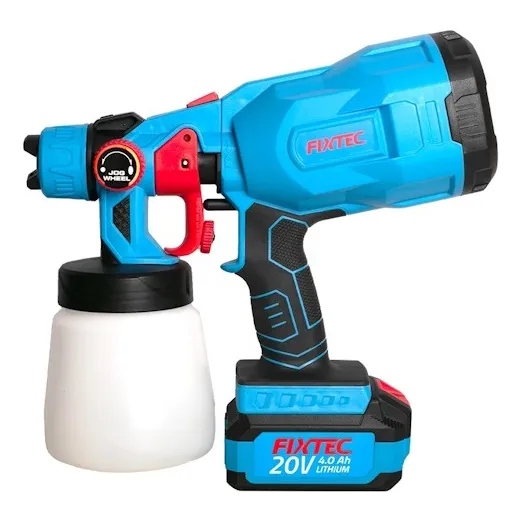 Pistola Pintar Inalambrica Cargador 20v-bateria 800ml Fixtec
