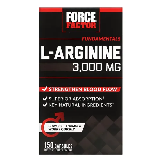 Force Factor L-arginina 3,000 Mg 150 Caps Sabor Sin Sabor