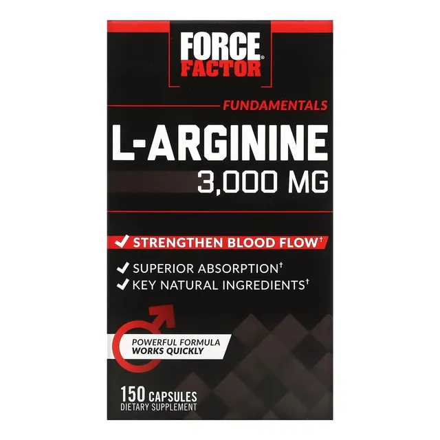 Force Factor L-arginina 3,000 Mg 150 Caps Sabor Sin Sabor