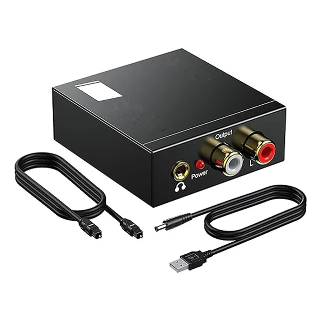 Convertidor Audio Digital Óptico Coaxial A Analógico Rca 3.5