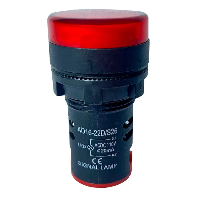 Luz Piloto Led Rojo Ad16-22d/s26 110v