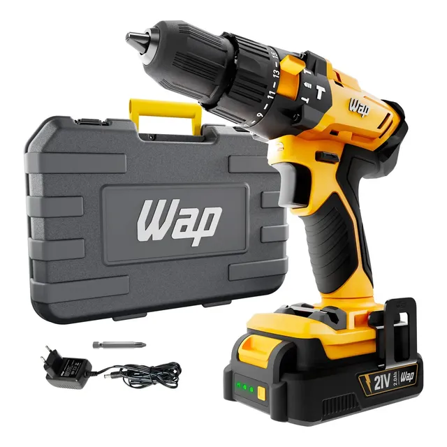 Parafusadeira e Furadeira de Impacto 38" WAP K21 ID02 2000 mAh