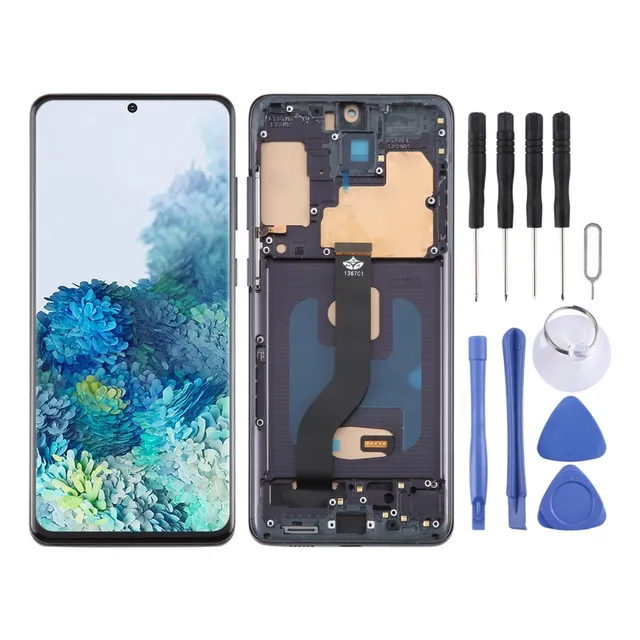 Qczk Lcd Screen With Frame For Samsung Galaxy S20 Sm-g980