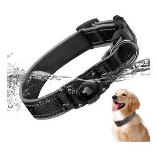 Collar Para Perro Airtag, Collar Mejorado Con Soporte De Eti Collar Para Perro Airtag, Collar Mejorado Con Soporte De Eti