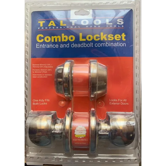 Combo Cerradura Y Cerrojo 