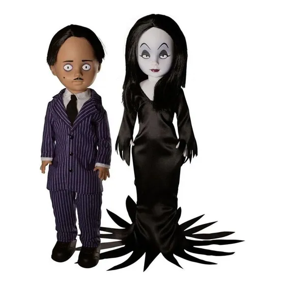 La familia Addams Gomez & Morticia 1/10 Ldd presenta - Mezco