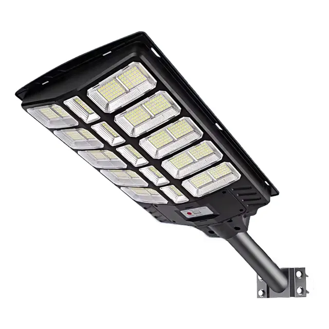 Foco Solar Led Grande 1600w Sensor Mov. Control Y Soporte
