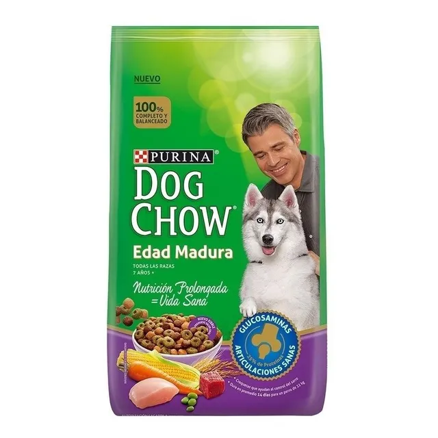 Alimento Dog Chow Vida Sana Edad Madura para perros senior todos los tamaños sabor mix de 8 kg