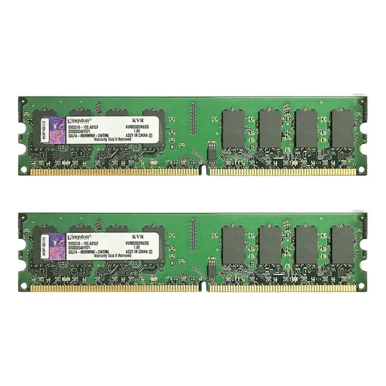 Memória Pc Kingston 4gb (2x2gb) Ddr2-800 Pc2-6400 Kvr800d2