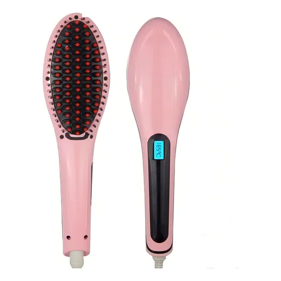 Cepillo Alisador Fast Hair Straightener Hqt 906 Rosa 110V