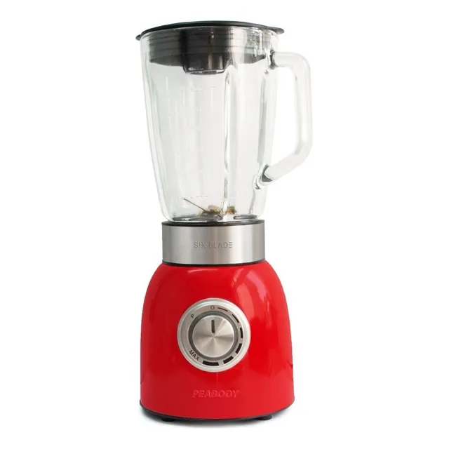 Licuadora Peabody PE-LN1200 1.5 L roja con jarra de vidrio 220V