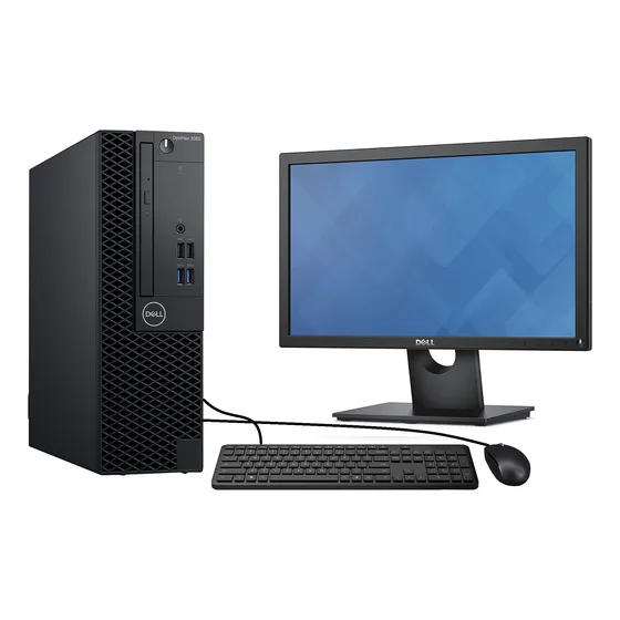 Desktop + Monitor Dell Core I3 8 Geração 8gb Ssd 240gb