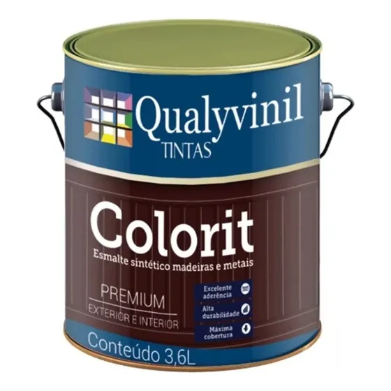 Pintura Esmalte Premium Madera Hierro Mate Qualyvinil 0.9l