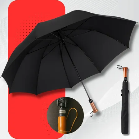 Guarda Chuva Automático Reforçado Grande Proteção Solar Uv Sombrinha Anne Preto Liso