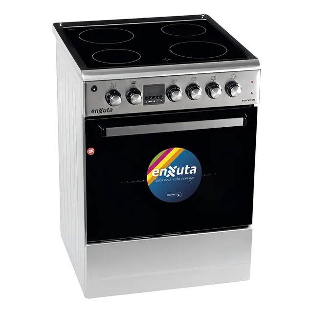 Cocina Electrica Vitrocerámica Enxuta Cenxvc6515i Conveccion Color Gris