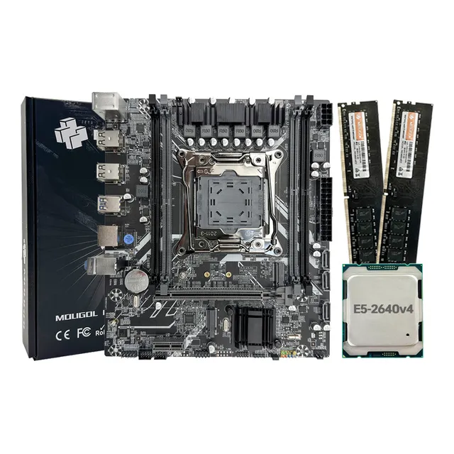 Placa Madre Mougol X99 Intel Xeon E5 2640v4 Cpu De 16 Gb Ram
