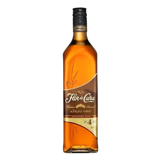 Ron Flor De Caña añejo oro 750ml
