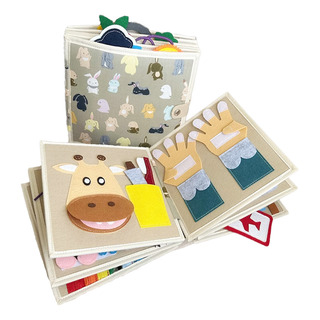 Personalize Montessori Memory Quite Book Felt Cloth Fabric A Personalize Montessori Memory Quite Book Felt Cloth Fabric A