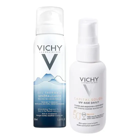Kit Capital Soleil Uv Age + Agua Termal - Vichy Kit