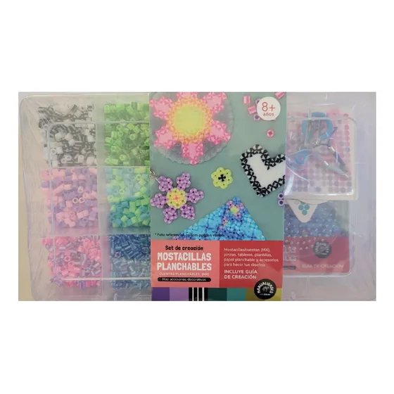 Set Manualidades Mostacillas Planchables 18 Colores
