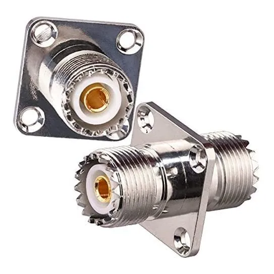Adaptador Coaxial Tuolnk 1s9 2 Unidades Chasis Panel -silver