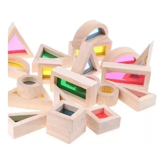 Brinquedos Criativos Para Crianças Blocos Coloridos Translúc