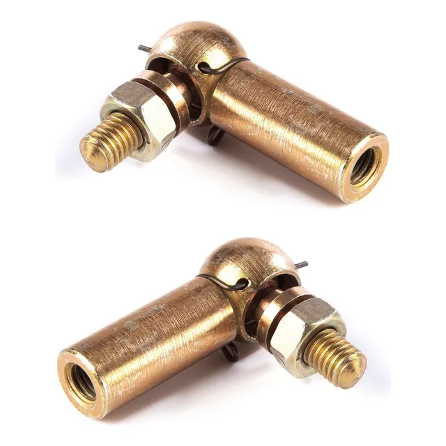 2 Terminais Esférico Rotular De Aço 6 Mm - M6 X M6