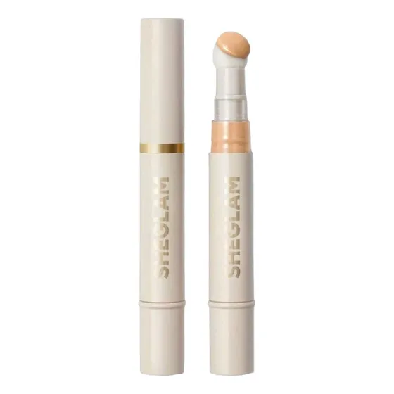 Corretivo facial Sheglam Complexion Boost Tone Buttercream com esponja