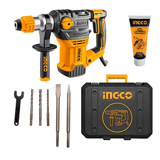 Taladro Rotomartillo Ingco 1500w Demoledor 3 Funciones