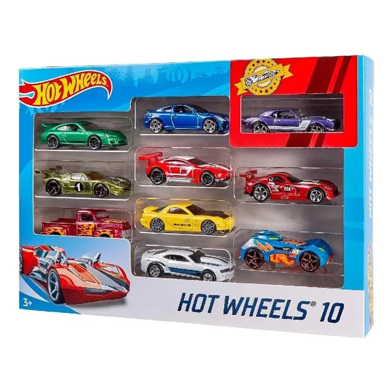 Hot Wheels Pack X10 Autos Coleccionable Original Mattel