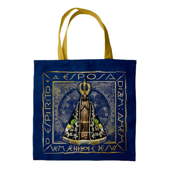 Bolsa Sacola Tecido Ecobag Nossa Senhora Aparecida Marinho