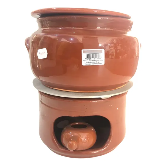 Conjunto Caçarola C/ Rechaud Barro Nº 4 - 5 L- Motta 1704