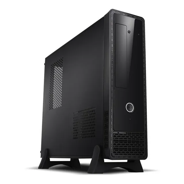 Gabinete Xcase Gabslim305 Con Fuente De Poder 450w Micro Atx y Mini ITX Color Negro