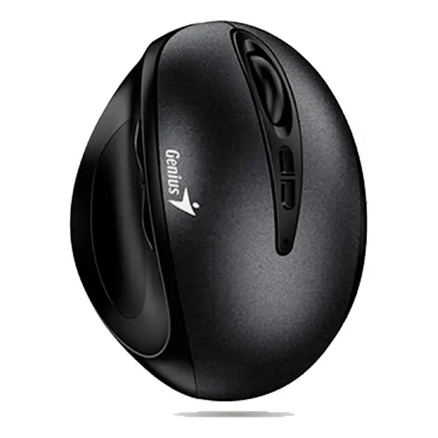 Mouse Genius Ergo 8300s Wireless Vertical 7 Bot  Color Negro Negro