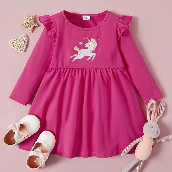 Vestido Para Niñas, Únicamente Talla 4/5 Años.