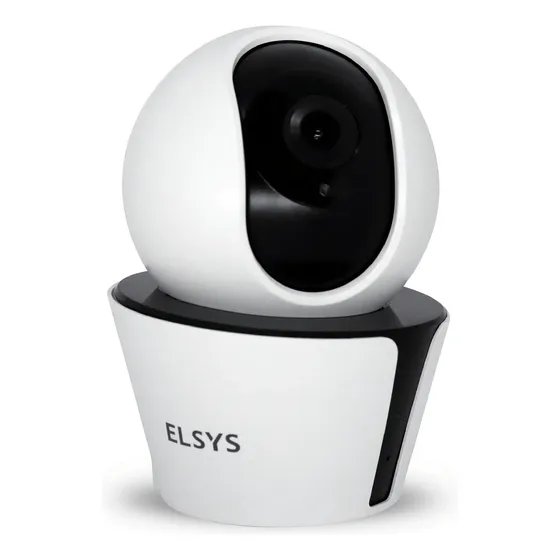Câmera Wifi Hd Infravermelha Wr4f Robô Inteligente Elsys Cor Branca Branco