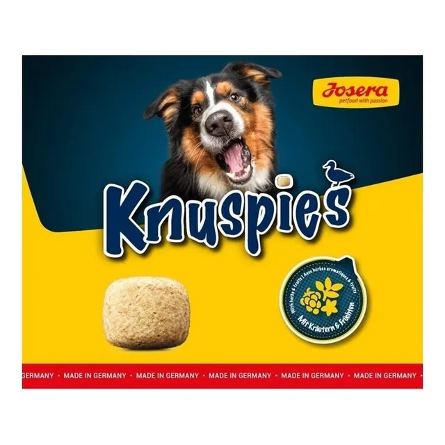 Snack Premio Para Perros Josera Knuspies Sabor Pato 150gr Np
