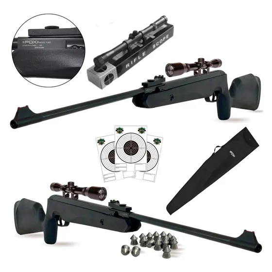 Rifle Aire Comprimido Fox Fury Nitro Piston Mira Funda Caza