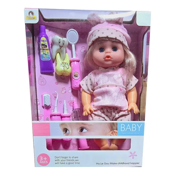 Muñeco Bebote Bebe Doctora Utencilios Medicos Juguete Niña