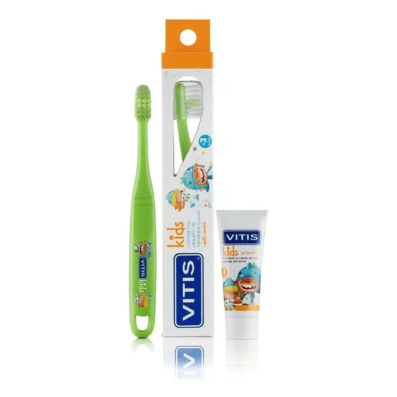 Vitis Kids Pack Cepillo Mini Gel Dental 8ml