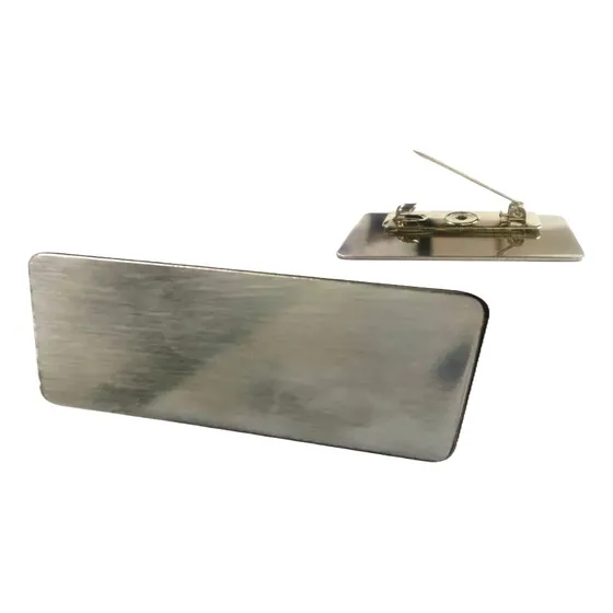 40 Bases Lisa Broche Crachá Aço Inox P/ Adesivar Silk Laser