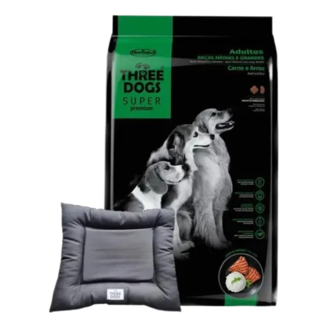 Threedog Super Premium Raza Mediana Y Grande 15+2kg+obsequio