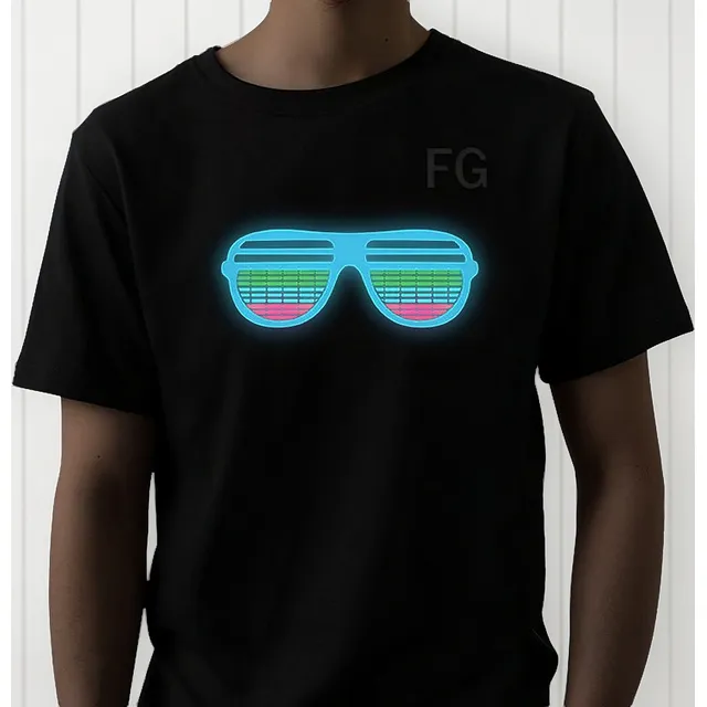 Camiseta De Luces Ritmicas - Se Prende De Acuerdo Al Sonido