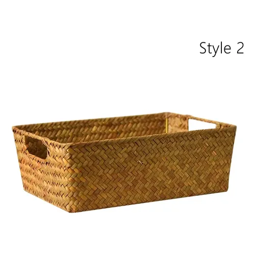 Wicker Container Bins Baskets Storage Basket | MercadoLivre