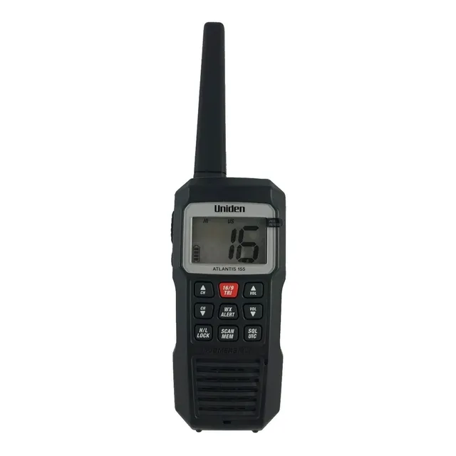 Rádio Portátil Vhf Uniden Atlantis 155 Flutuante 3w Anatel